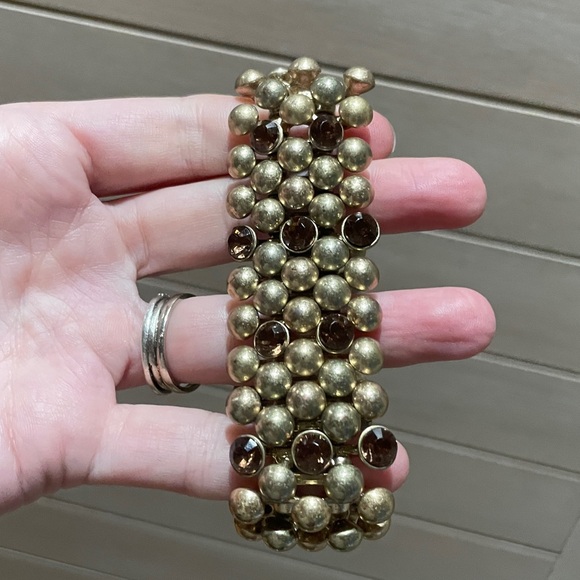 Gold and Brown Bauble Bracelet - Picture 3 of 4